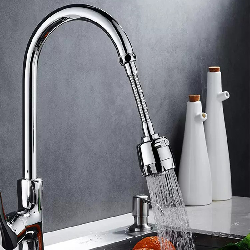 Đầu vòi rửa chén bát tăng áp điều hướng ống lò xo